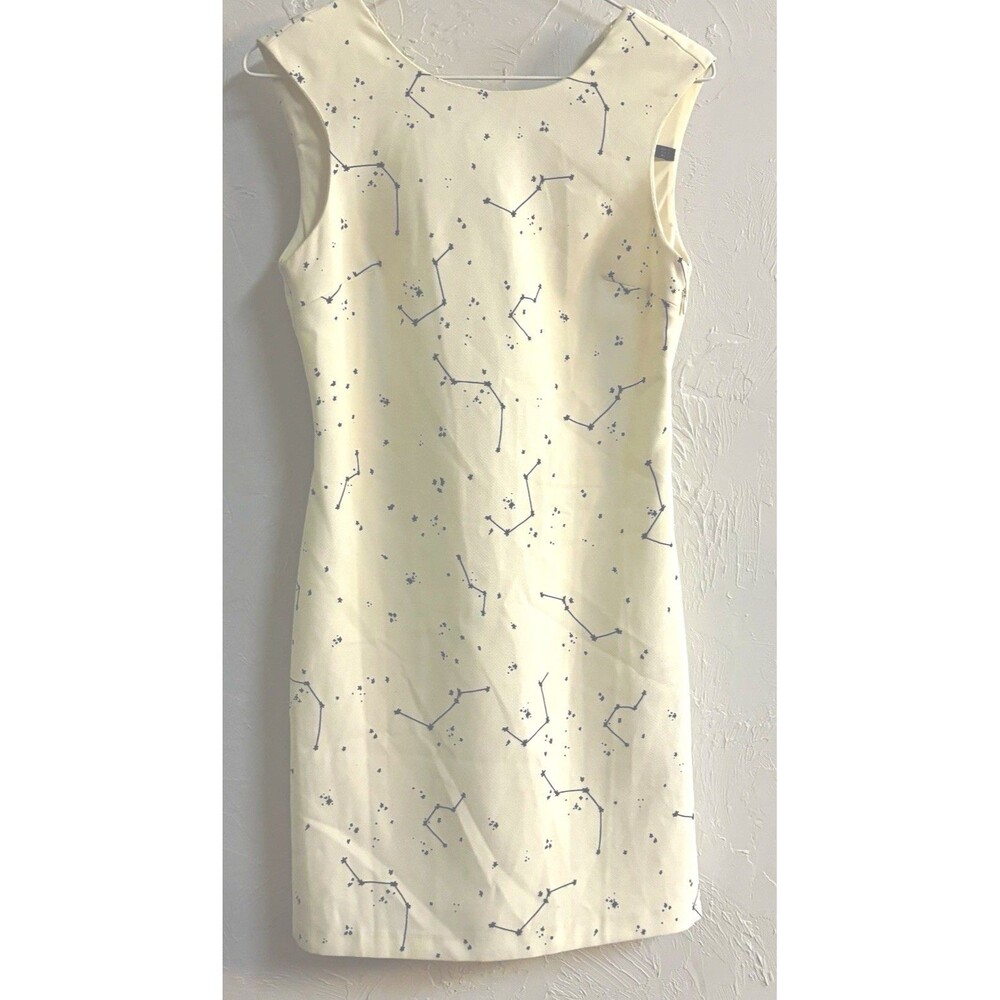 ZARA Trafaluc Womens Constellation Stars V-Neck Sleeveless Romper White XS